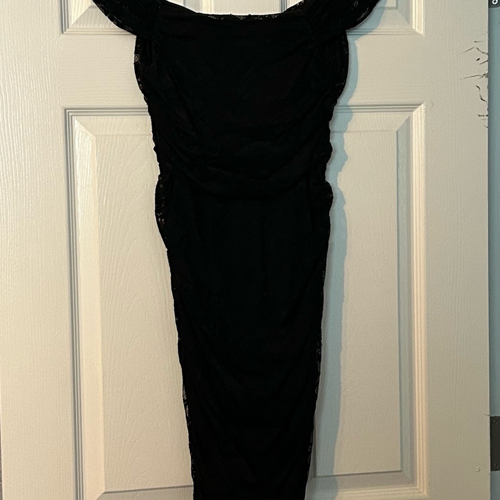 Elegant Black Off-Shoulder Dress